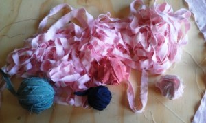 Preparing Geoff rug materials